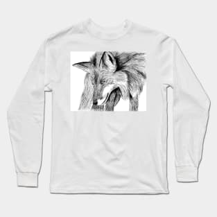 Hand drawn fox Long Sleeve T-Shirt